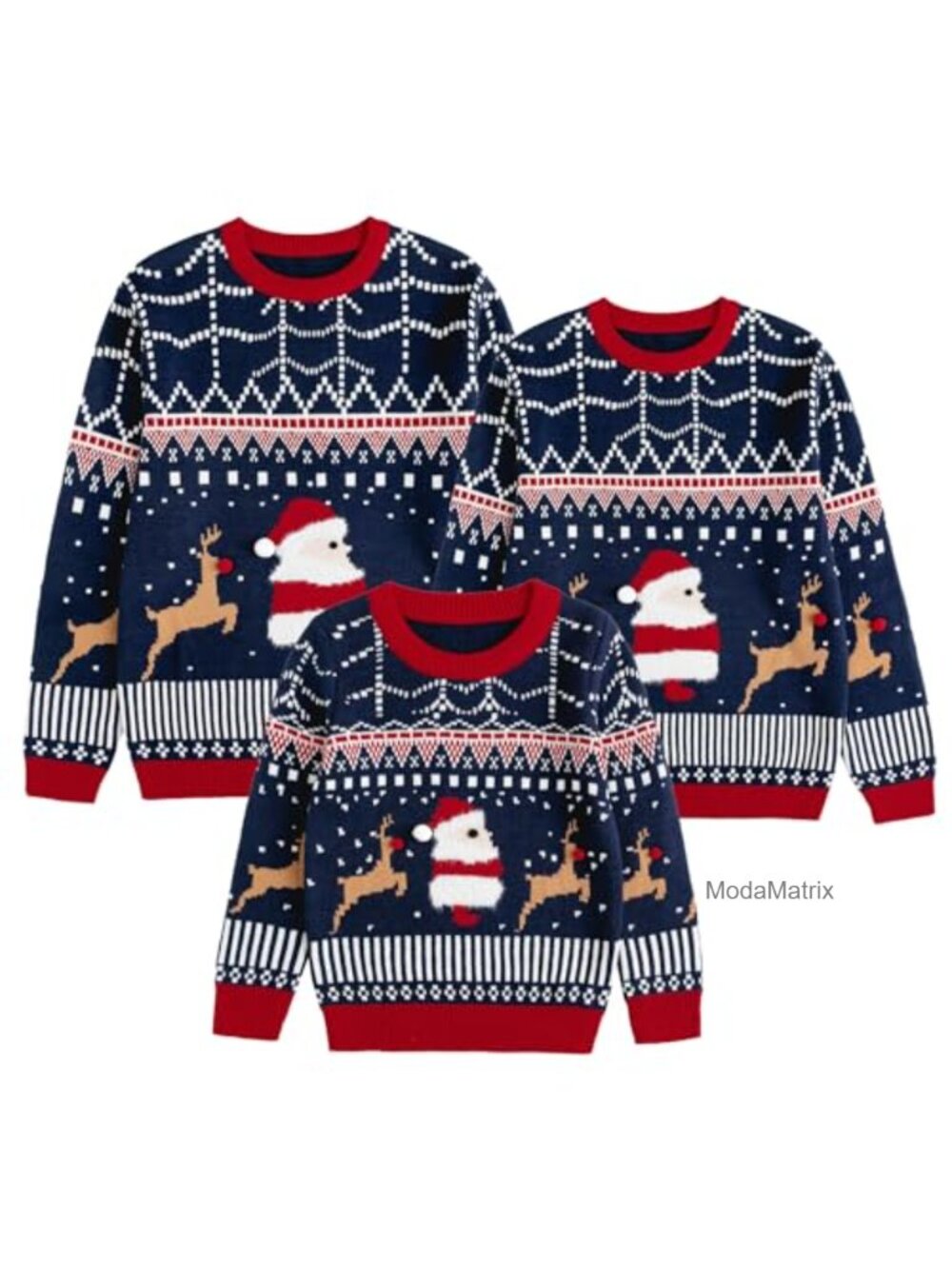 Matching Christmas Sweater Ugly Knitted Pullover Holiday Family Party